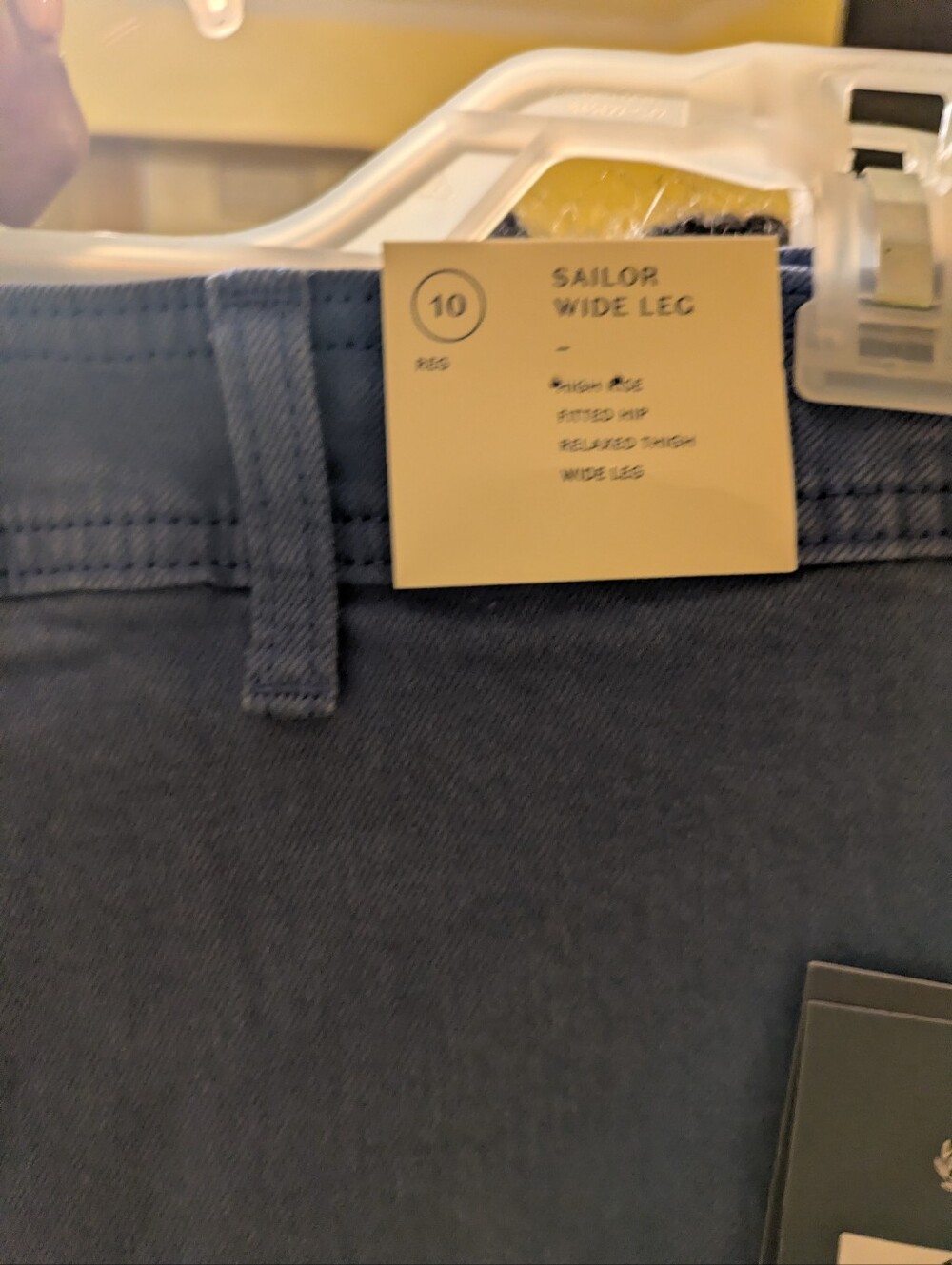 Sailor Wide Leg Women Jeans - Navy